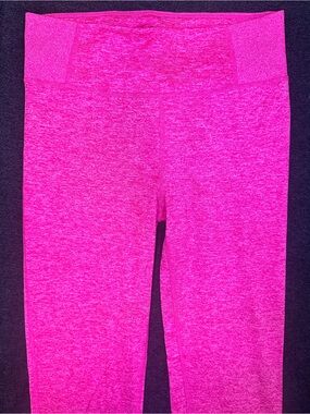 Nike Dri-FIT Yoga Leggings Girls Pink Space Dye 24” Inseam Athletic